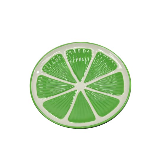 6&#x22; Green Ceramic Appetizer Plate by Celebrate It&#xAE;